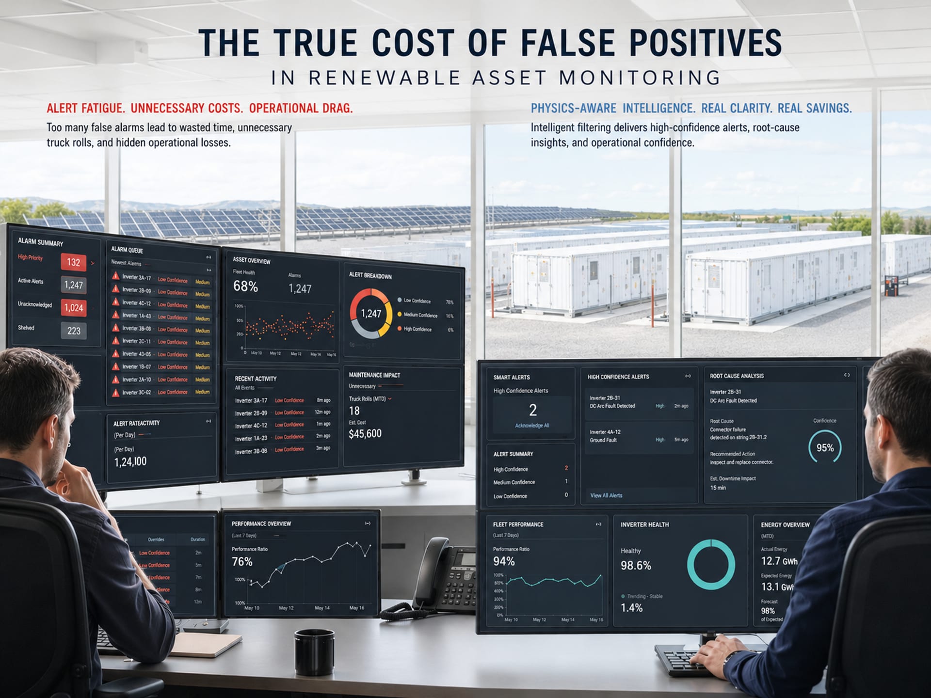 The True Cost of False Positives in Renewable Asset Monitoring